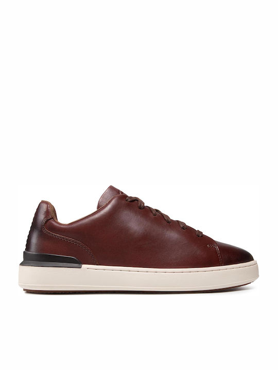 Clarks CourtLite Lace Ανδρικά Sneakers Καφέ