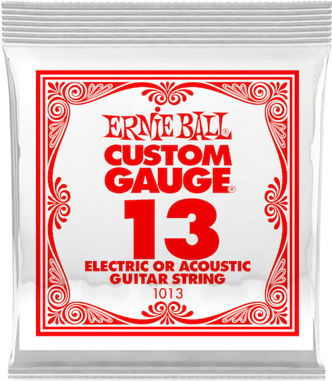 Ernie Ball Plain Loop End Einzel Stahl Laouto-Saiten 13"