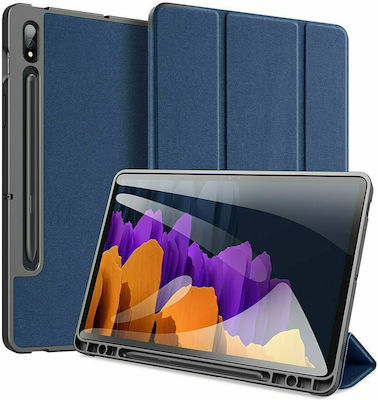 Dux Ducis Domo Flip Cover Silicone Without keyboard Blue (Galaxy Tab S7+)