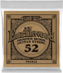 Ernie Ball Earthwood Μονή Χορδή Phosphor Bronze 52" Loop End