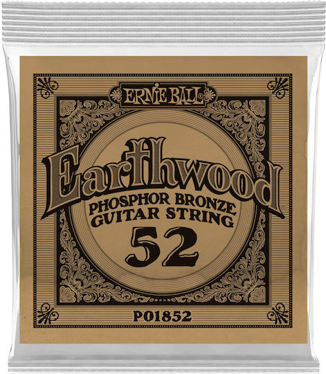 Ernie Ball Earthwood Einzel Saiten Phosphor-Bronze für Mandolinen 52" Schleifenende
