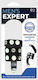 Nanma Men's Expert Ball Stretcher with Separator & D-ring Cock Ring Schwanz & Hoden Schwarz