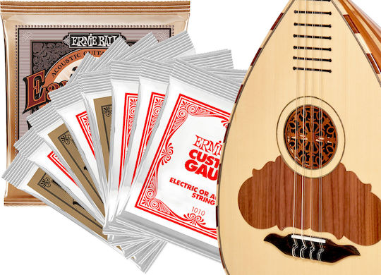 Ernie Ball L2 Lute Set Loop End Phosphor Bronze Lute Strings 14 - 28