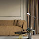 Greenwich Polo Club Sofa Throw 2 Seater Chenille 180x250cm Black / Ochre