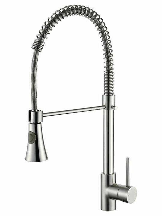 Bormann Elis BTW3330 Kitchen Faucet Counter with Spiral Silver