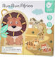 Spiel mit Schnüren Run Run Africa aus Holz für 18++ Monate