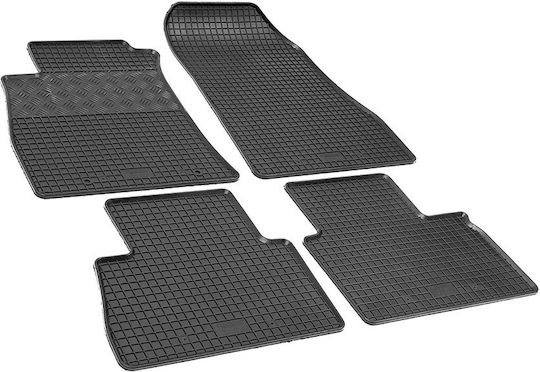 Rigum Set of Front and Rear Mats 4pcs for Nissan Juke 2010+ Black