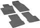 Rigum Set of Front and Rear Mats 4pcs for Fiat 500X 2014+ Black