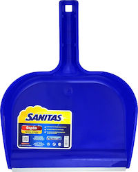 Sanitas Plastic Dustpan with Rubber Band Blue