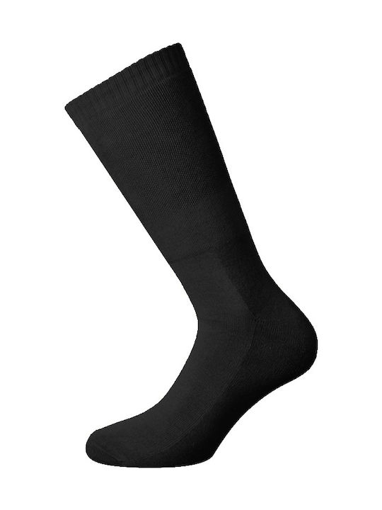 Walk Men's Solid Color Socks Black