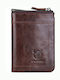 Leather Men's Wallet Classic with RFID Brown