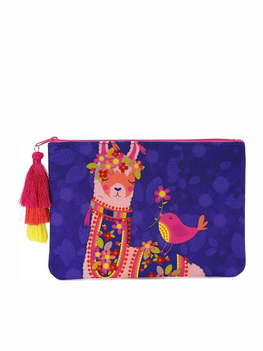 Graffiti Damen Necessaire Llama Love in Lila Fa...