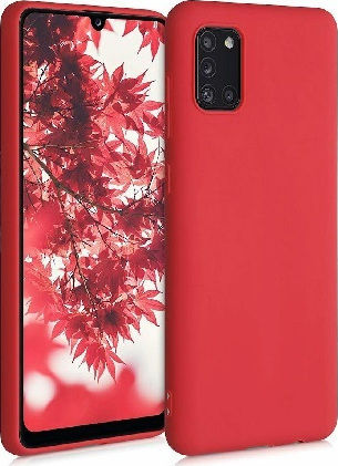 Soft Umschlag Rückseite Silikon Rot (Galaxy A31)