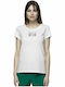 Γυναικείο Crop T-shirt Πουά Λευκό