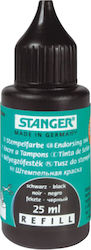 Stanger Flüssige Tinte für Stempelkissen Stempel Schwarz 25ml