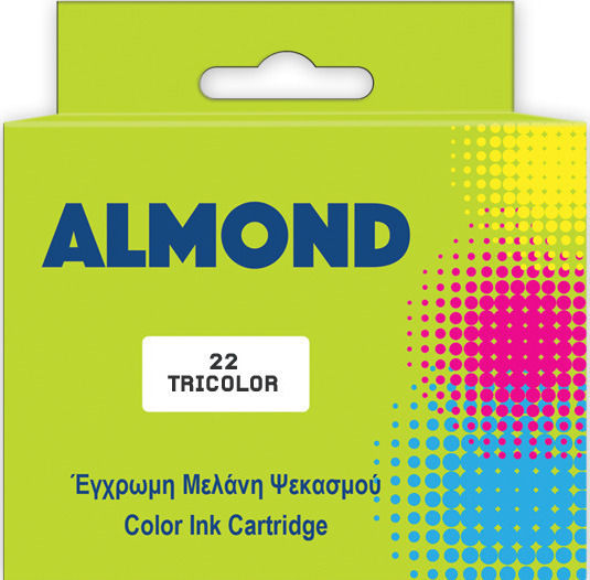 Almond Συμβατό Μελάνι Εκτυπωτή InkJet HP 22 C9352AE 20ml Πολλαπλό (Color)