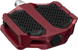 Shimano PD-EF205 EPDEF205R Flat Bicycle Pedals Red