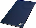 Typotrust Clipboard Flexible with 40 plastic sleeves Slides for Paper A4 Blue 1pcs