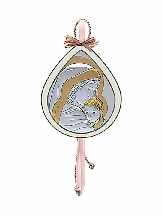 Slevori Благословена Майка Икони Детски Талисман с Дева Мария от Сребро VP00308TW1HG-R-A