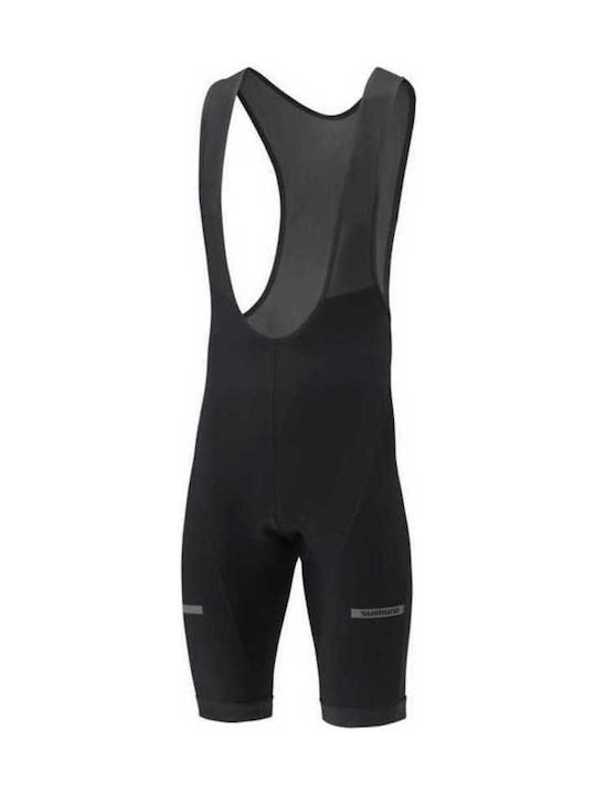 Shimano Thermo Winter Herren Fahrradhosen mit Hosenträgern Schwarz