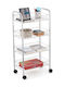 Vesta Vesta Kitchen Rack Metallic 4 Tiers Silver 41x26.5x76cm