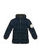 Kinder Parka Kurz mit Kapuze Marineblau Fred