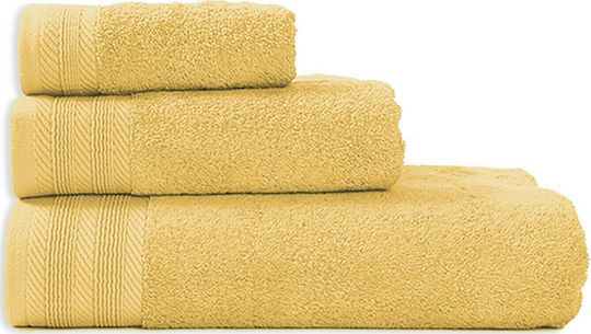 Nef-Nef Homeware Хавлиена Кърпа За Тяло Life 70x140см Жълта Тегло 550гр/м²