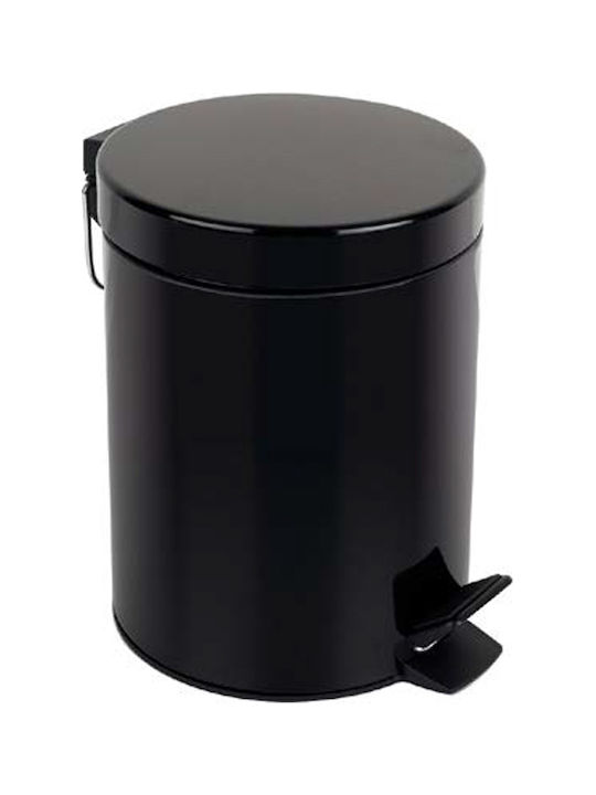 Interflex Metallic Toilet Bin 5lt Black