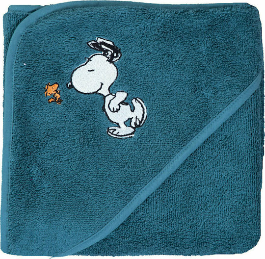 Nef-Nef Homeware Детски Халат-Худи Snoopy Enjoy Син 75x75см