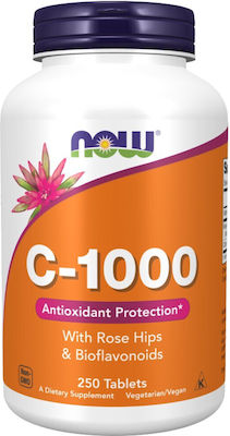 Now Foods C-1000 Vitamina pentru Energie, Întărirea Sistemului Imunitar & Antioxidant 1000mg 250 file