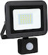 Geyer Wasserdichter LED Flutlichter 20W Natürliches Weiß 4000K mit Bewegungssensor IP65