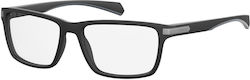 Polaroid Plastic Eyeglass Frame Black PLD D354 003