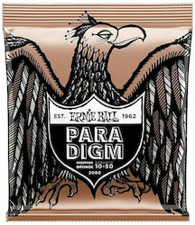 Ernie Ball Paradigm Extra Light Набор Струни За Акустична Китара Фосфорен Бронз 10 - 50 Ernie Ball Paradigm Extra Light Набор Струни За Акустична Китара Фосфорен Бронз 10 - 50