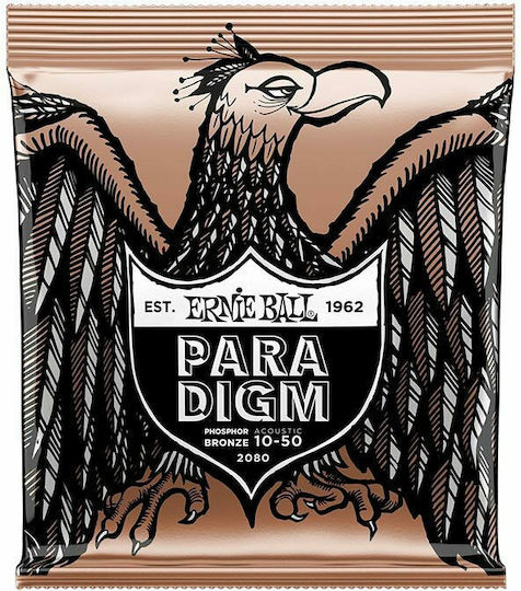Ernie Ball Paradigm Extra Light Acoustic Guitar Strings Set Phosphor Bronze 10 - 50