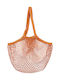 Sass & Belle Βαμβακερή Τσάντα για Ψώνια Δίχτυ σε Πορτοκαλί χρώμα
