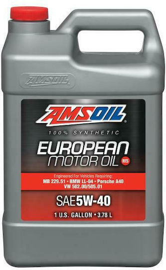 Amsoil European Formula Synthetic Синтетичен Масло за Автомобили 5W-40 3.784лт