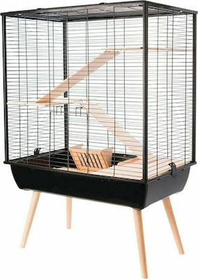 Zolux Cosy Cage for Large Rodents Μαύρο 78x48x110cm