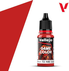 Acrylicos Vallejo Game Scarlet Blood 72.106 18ml Acrylicos Vallejo Game Scarlet Blood 72.106 18ml