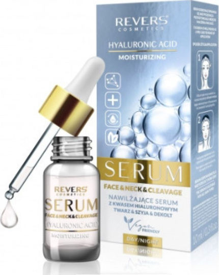 Revers Cosmetics Moisturizing & Anti-aging Serum Face with Hyaluronic Acid for Detoxification & Revitalization 10ml