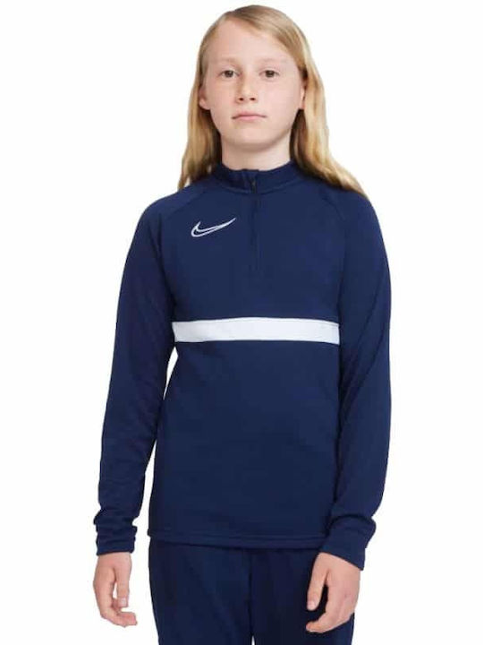 Nike Kinderhemd Dri-Fit Langarm Blau