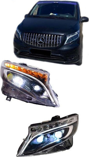 Auto Gs Lumini frontale Lumini LED pentru Mercedes-Benz Vito 2buc