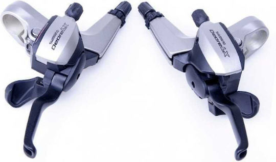 Shimano ST-M580 Σετ Λεβιέδες Ταχυτήτων Ποδηλάτου Deore LX Dual Control για V-Brake