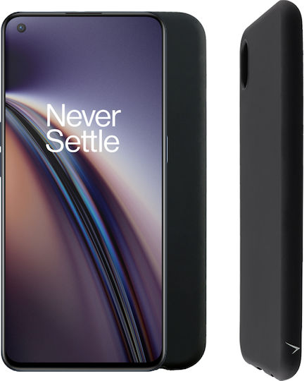 Volte-Tel Camera Guard Umschlag Rückseite Silikon Schwarz (OnePlus Nord CE)