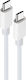 Maxlife USB 2.0 Cable USB-C male - USB-C 20W PD Λευκό 1m MXUC-05W1