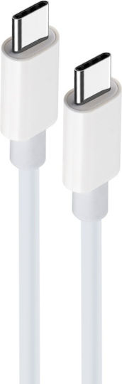 Maxlife USB 2.0 Cable USB-C male - USB-C 20W PD Λευκό 1m MXUC-05W1