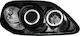 Dectane Μπροστινά Φανάρια Angel Eyes Honda Civic 1996-1999 2τμχ