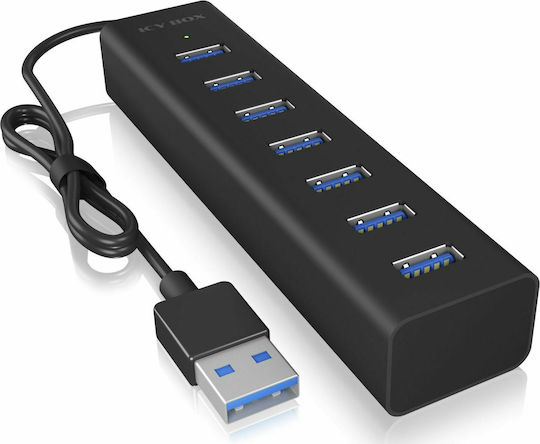 Icy Box USB 3.0 7 Port Hub with USB-A Connection