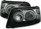 Depo Front Lights Angel Eyes for Volkswagen T5 Transporter 2003-2009