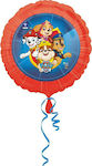 Ballon Folie Pfoten-Patrouille Rund Rot 43cm