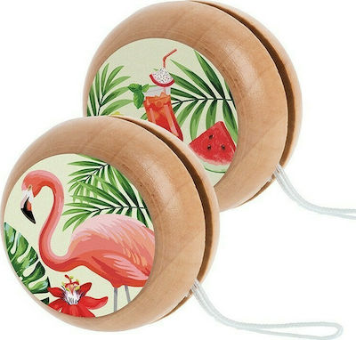 Christening Favor with Yo-Yo Flamingo made of Wood